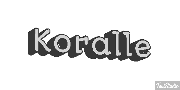 Koralle Texteffekt
