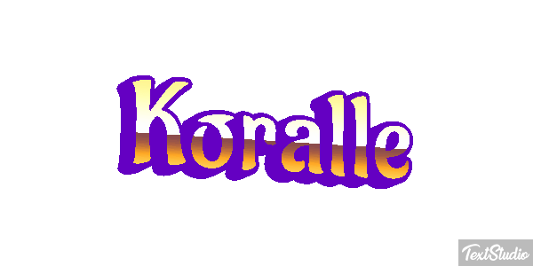 Koralle Texteffekt
