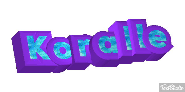 Koralle Texteffekt