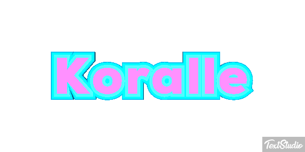 Koralle Texteffekt