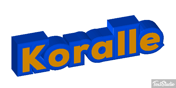 Koralle Texteffekt