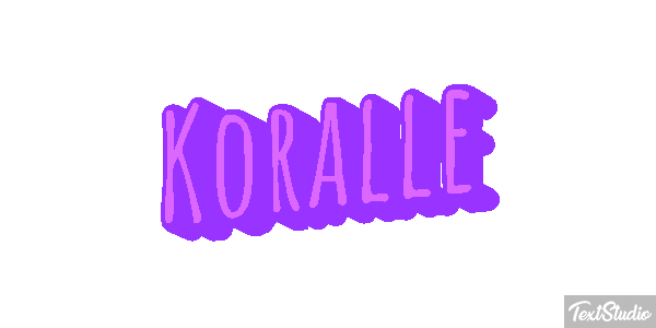 Koralle Texteffekt