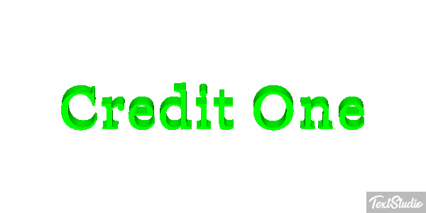 Credit One Текстовый эффект