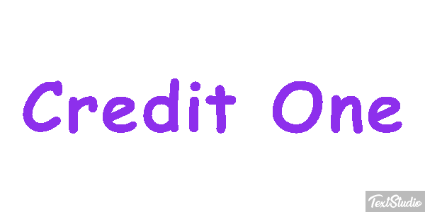 Credit One Текстовый эффект