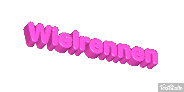 Wielrennen Tekst effect