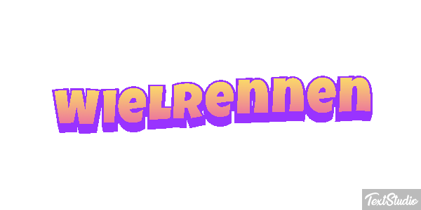 Wielrennen Tekst effect