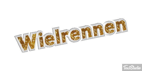 Wielrennen Tekst effect