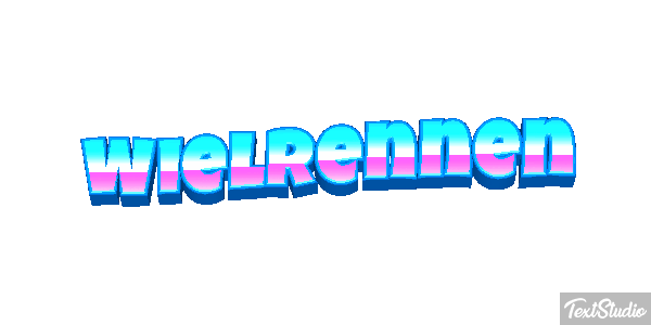 Wielrennen Tekst effect
