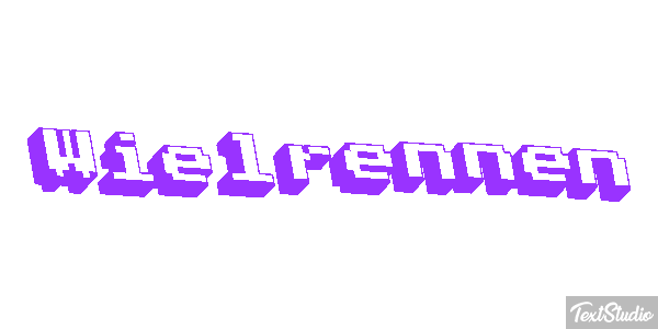 Wielrennen Tekst effect