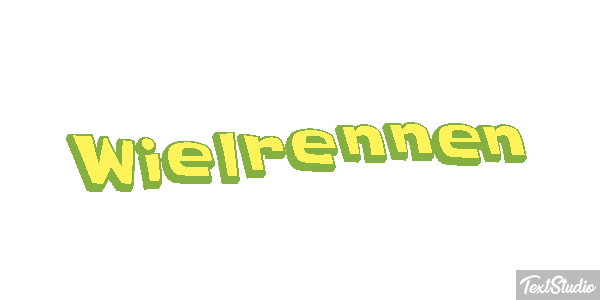 Wielrennen Tekst effect