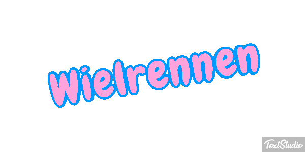 Wielrennen Tekst effect