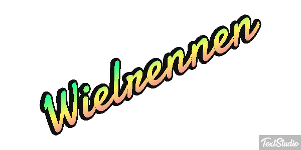 Wielrennen Tekst effect