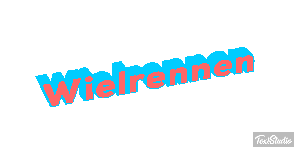 Wielrennen Tekst effect