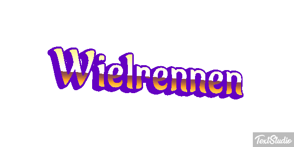 Wielrennen Tekst effect