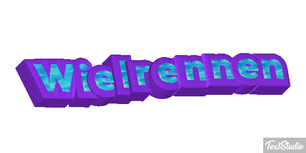 Wielrennen Tekst effect