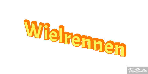 Wielrennen Tekst effect