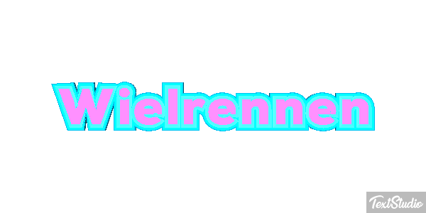 Wielrennen Tekst effect