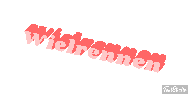 Wielrennen Tekst effect