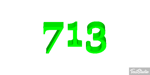 713 Text effect