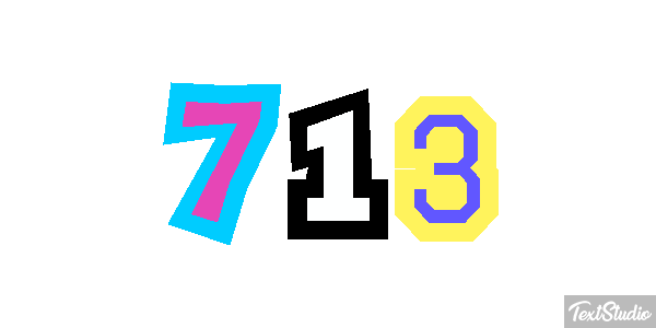 713 Text effect