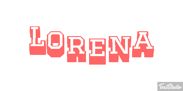 Lorena Text effect