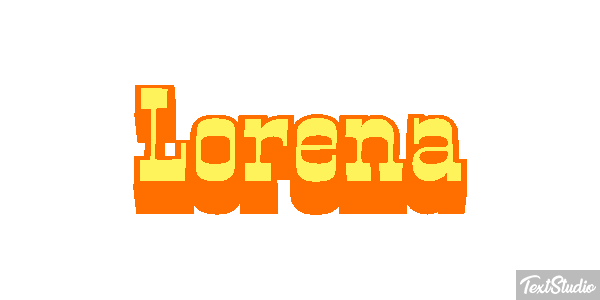 Lorena Text effect