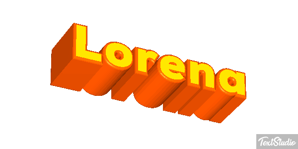 Lorena Text effect