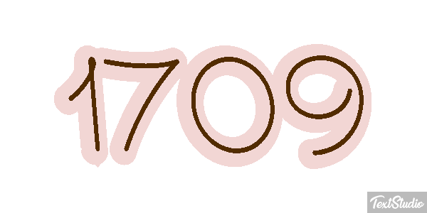 1709 Text effect