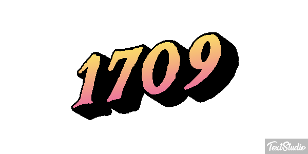 1709 Text effect