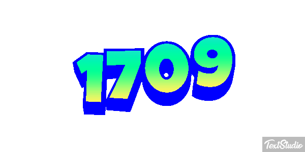 1709 Text effect