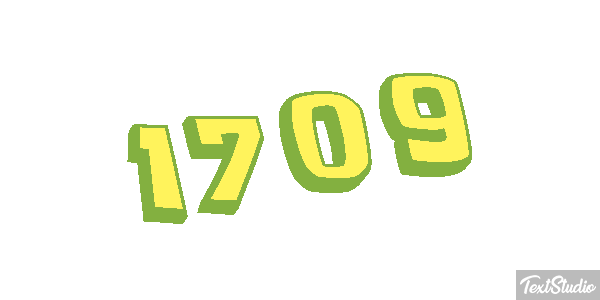 1709 Text effect