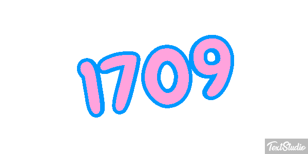 1709 Text effect