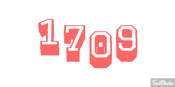 1709 Text effect