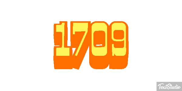 1709 Text effect