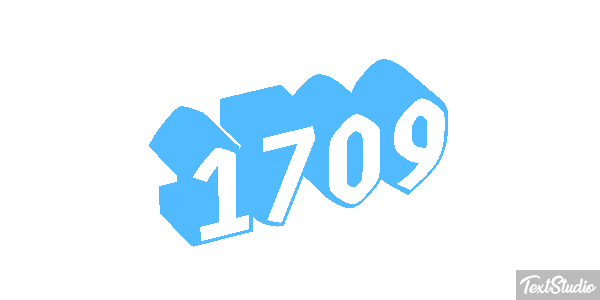 1709 Text effect