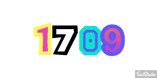 1709 Text effect