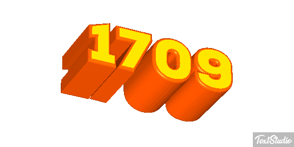 1709 Text effect