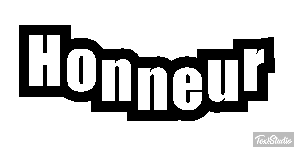 Honneur Effet de texte