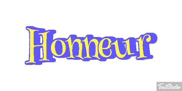 Honneur Effet de texte