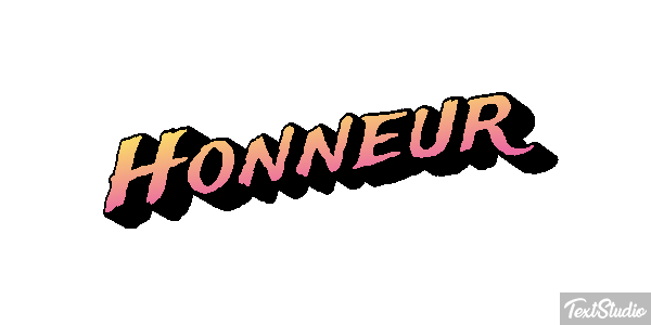 Honneur Effet de texte