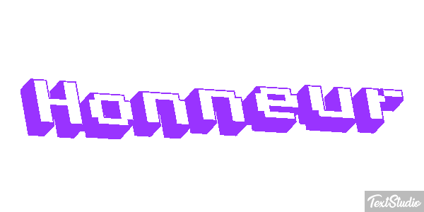 Honneur Effet de texte