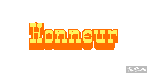 Honneur Effet de texte