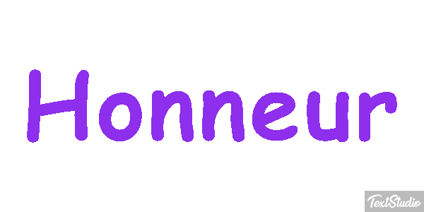 Honneur Effet de texte