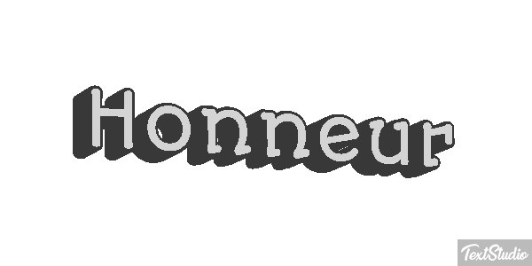 Honneur Effet de texte