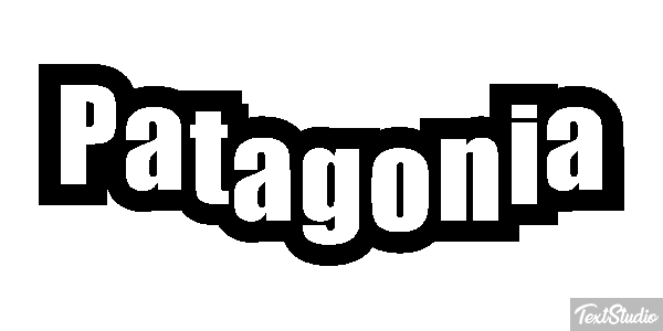 Patagonia Tekst effect