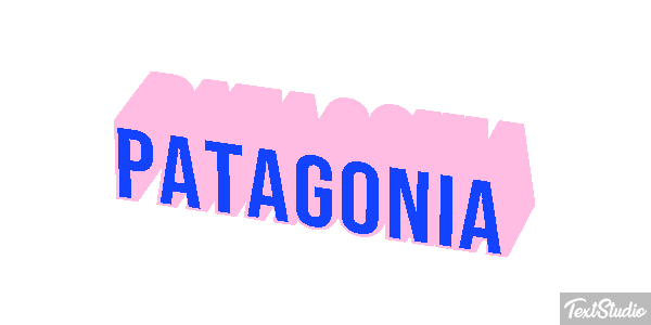 Patagonia Tekst effect