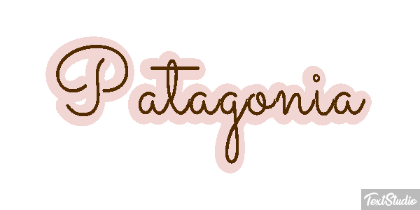 Patagonia Tekst effect