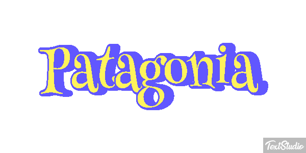 Patagonia Tekst effect