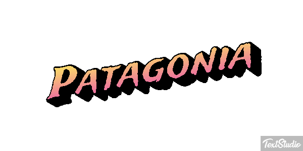 Patagonia Tekst effect