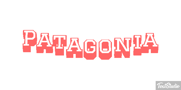 Patagonia Tekst effect
